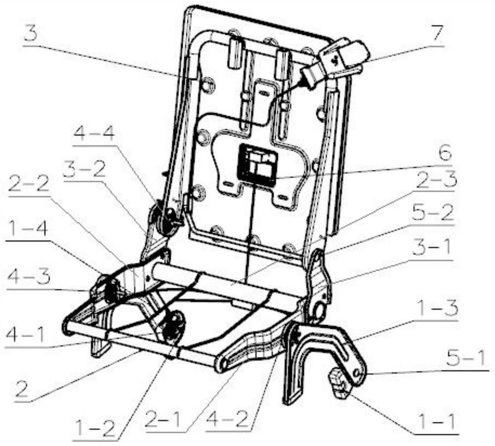 Foldable automobile seat