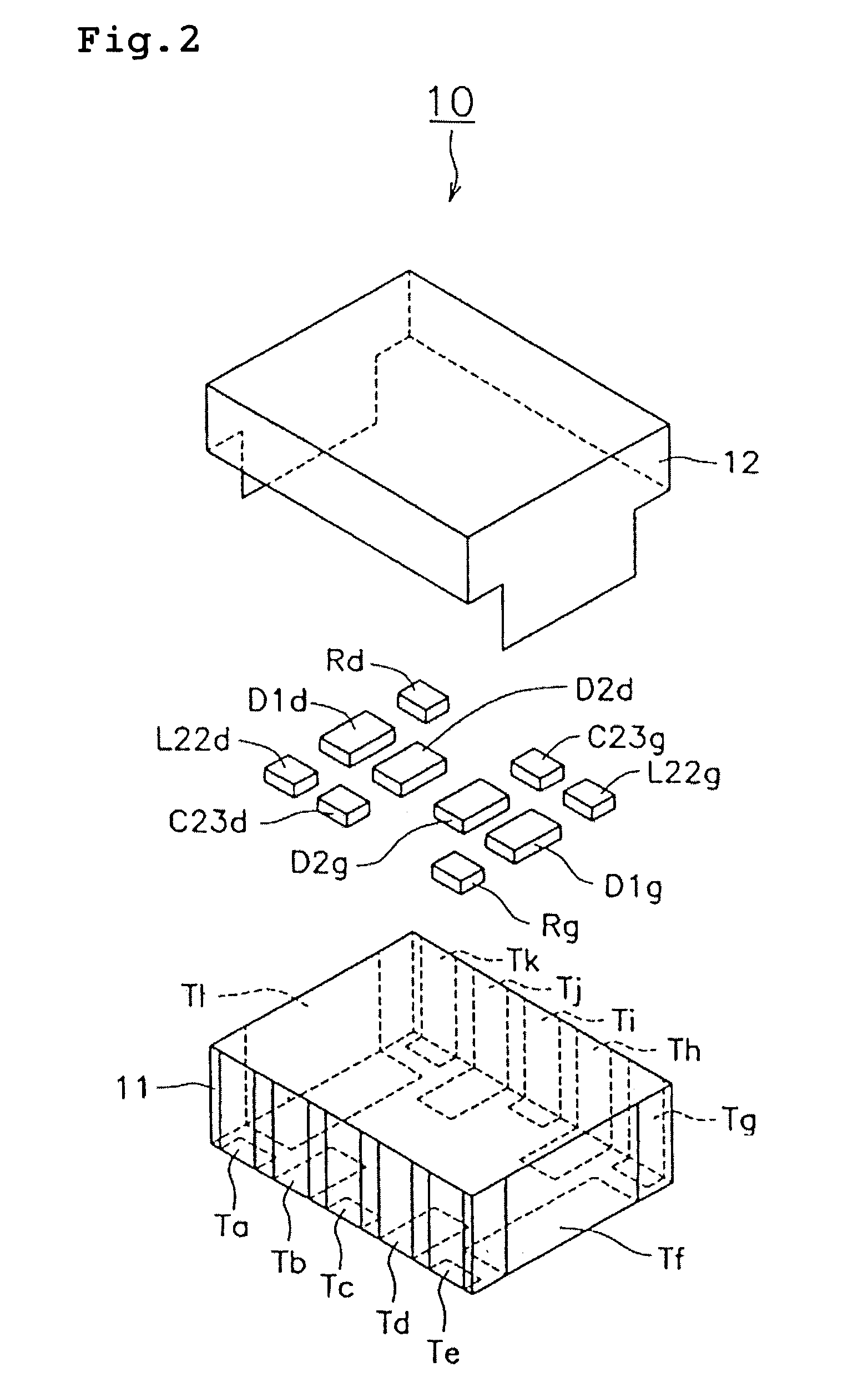 Composite high frequency component and mobile communication device including the same