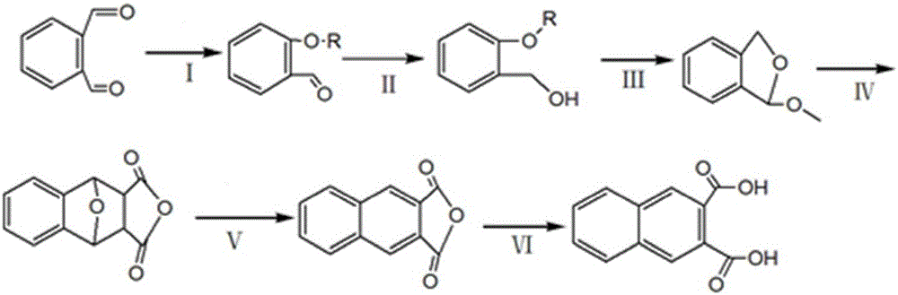 Preparation method of 2,3-naphthalic acid