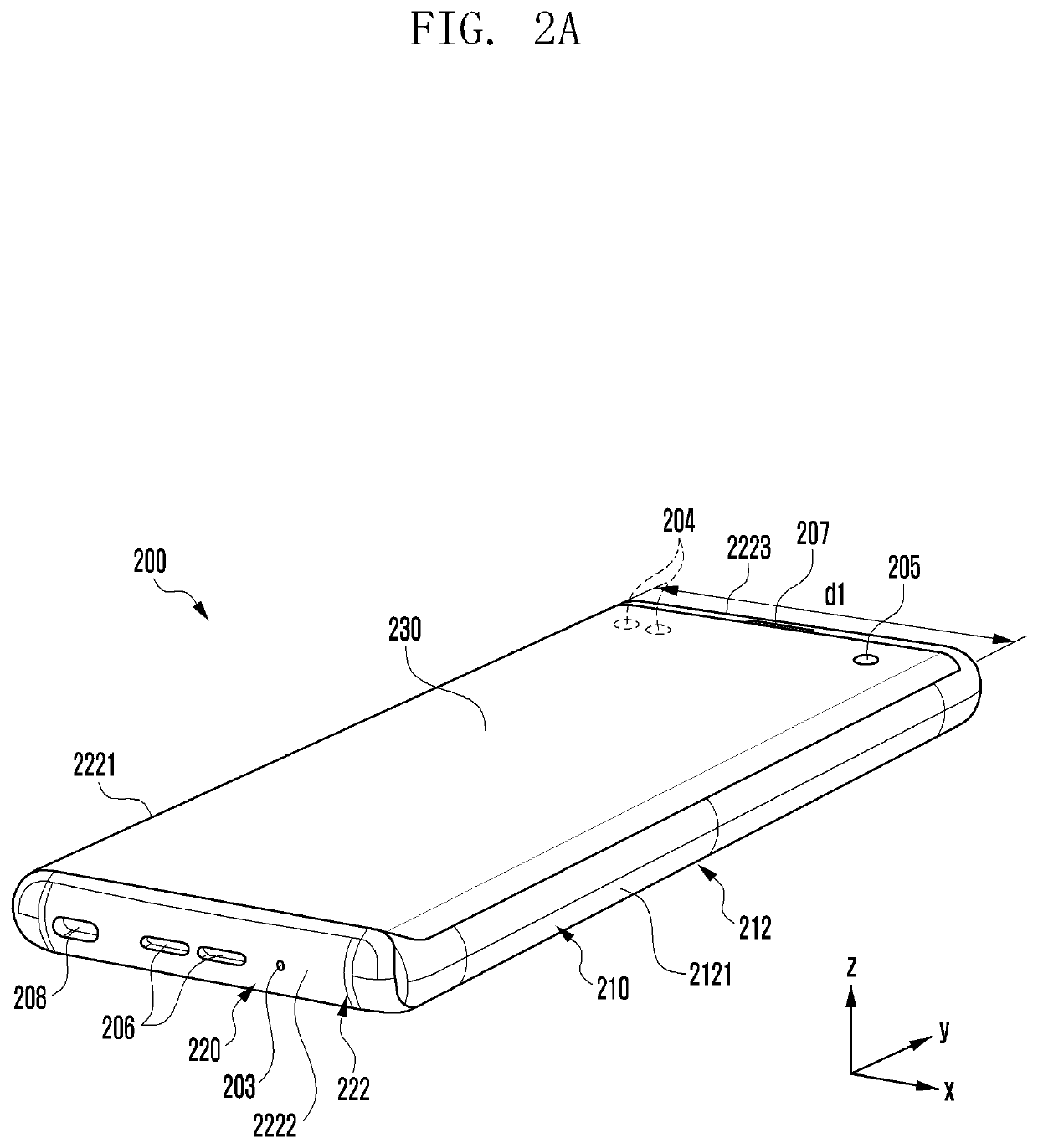 Rollable electronic device including clearance compensation structure