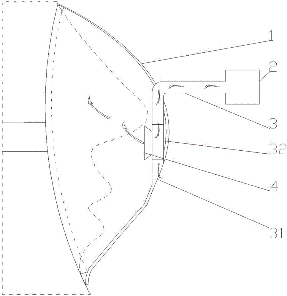 One-way air-delivery open mask