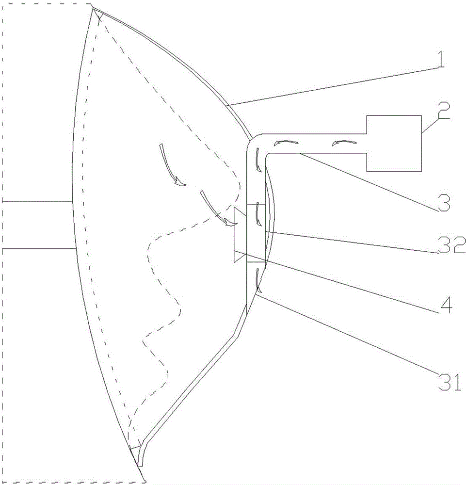 One-way air-delivery open mask