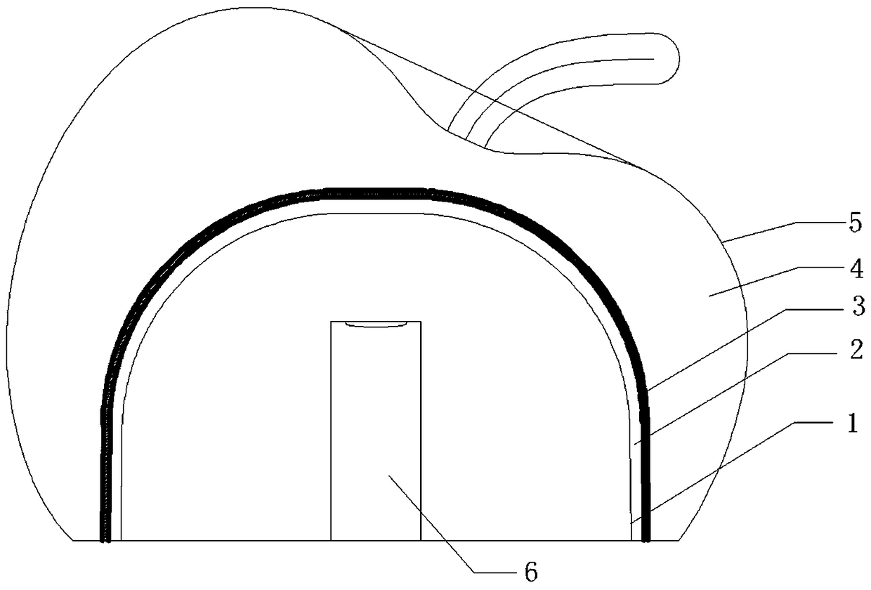 Air-inflating tire lining type rapid shaping and heat-preserving building and construction mode thereof