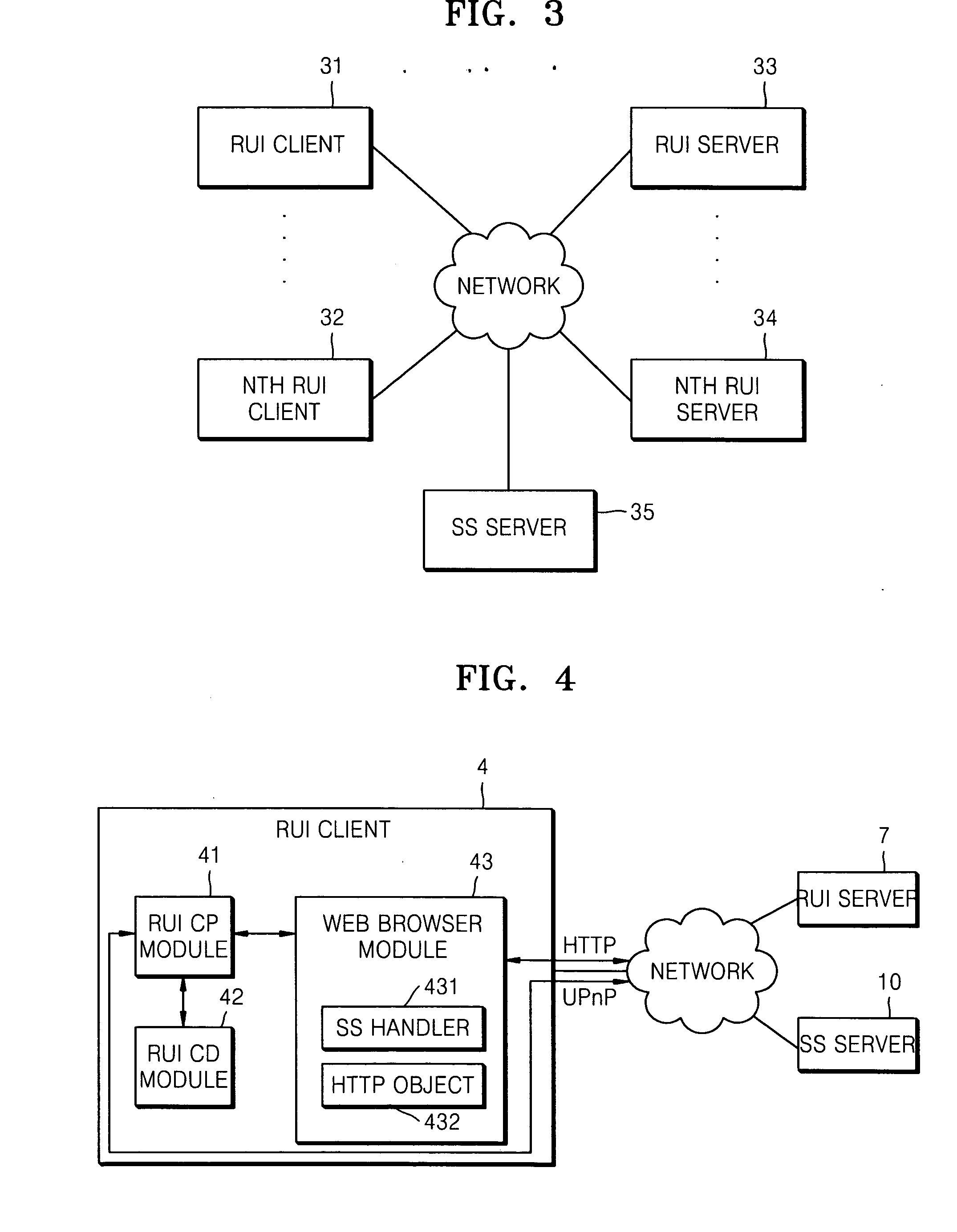 Method and apparatus for storing and restoring state information of remote user interface