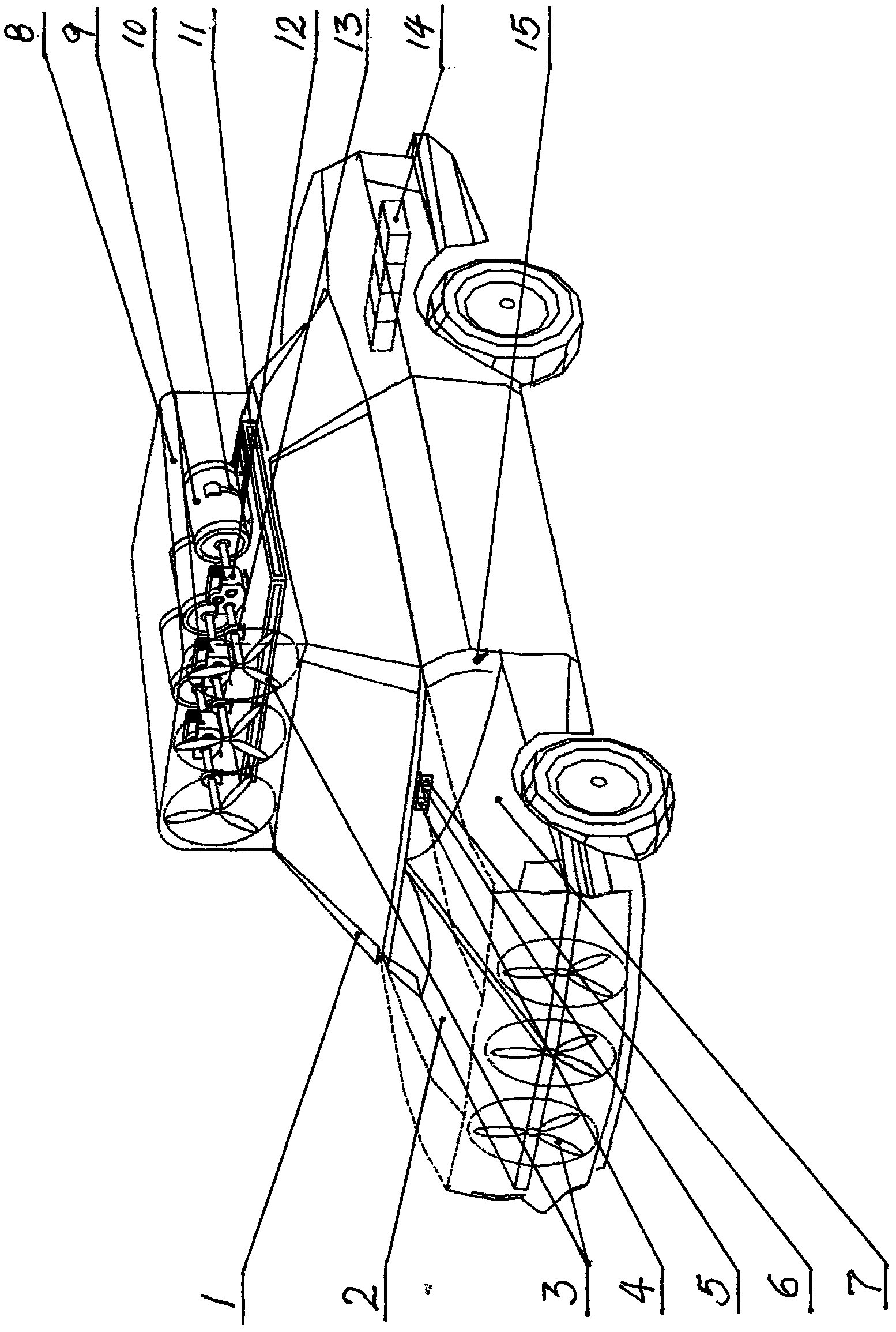 Electric vehicle with wind power generation device