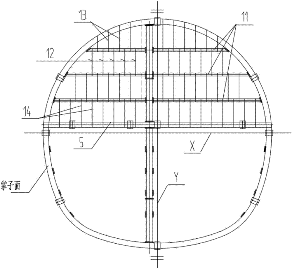Expansive soil tunnel supporting structure and method