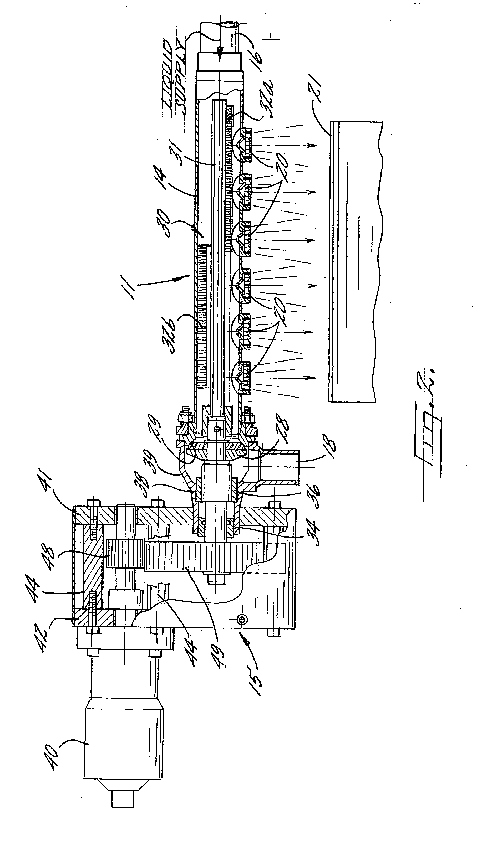 Spraying system with automated nozzle cleaning device