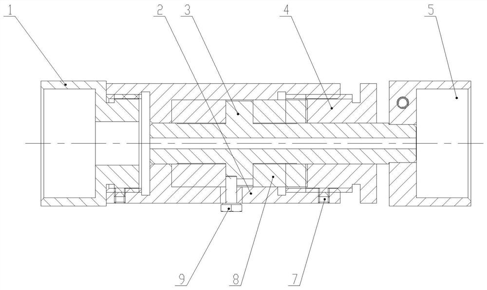 An anti-vibration self-resetting satellite antenna support rod structure