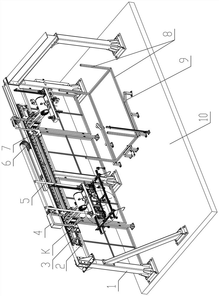 Cantilevered top cap transport cart system