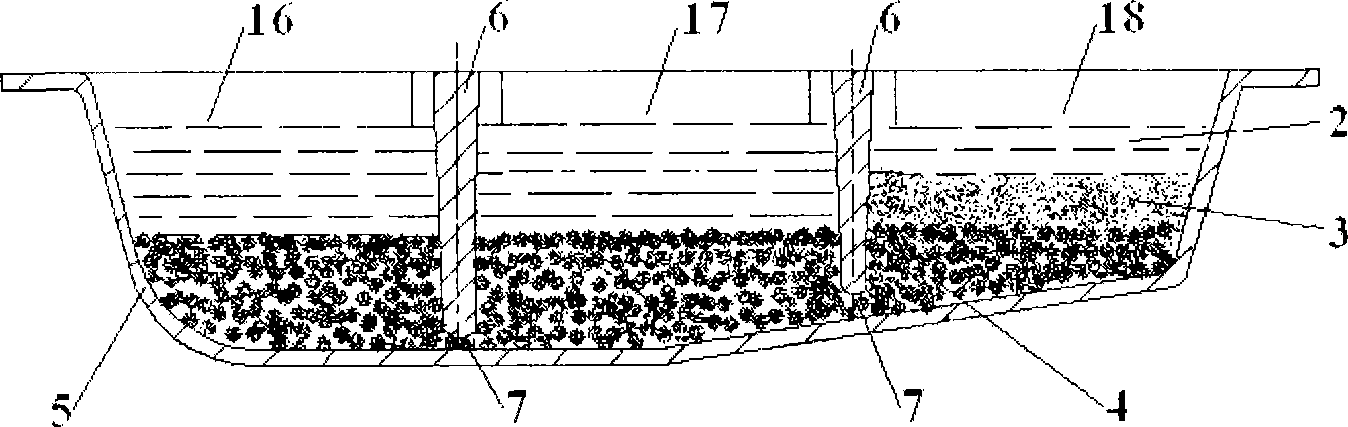 Pack alloy refining treating device, and refining processing method