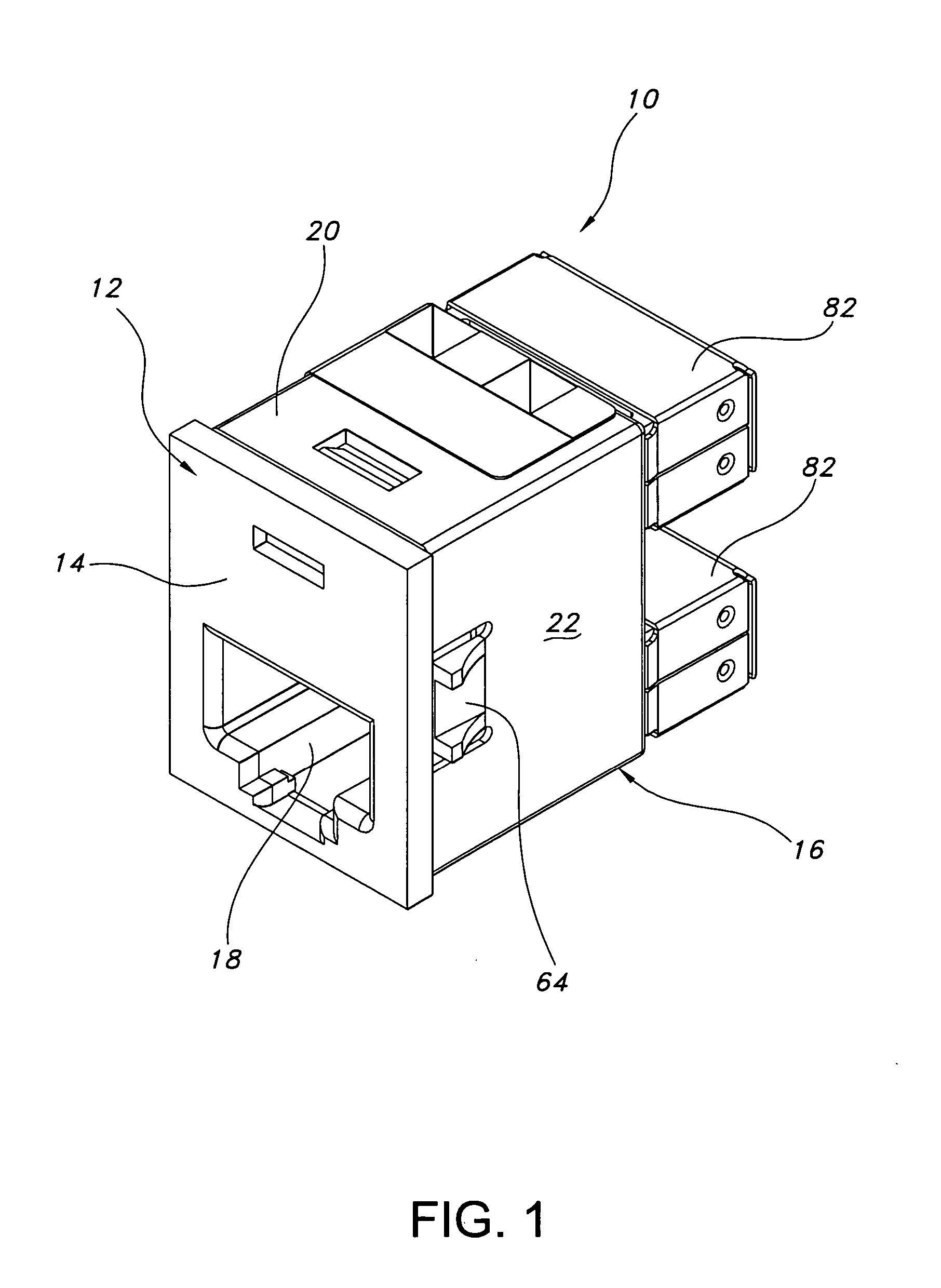 Electrically isolated shielded connector system
