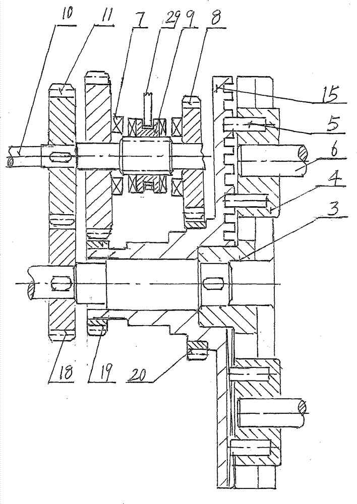 Radial roller screw and variable-speed transmission thereof