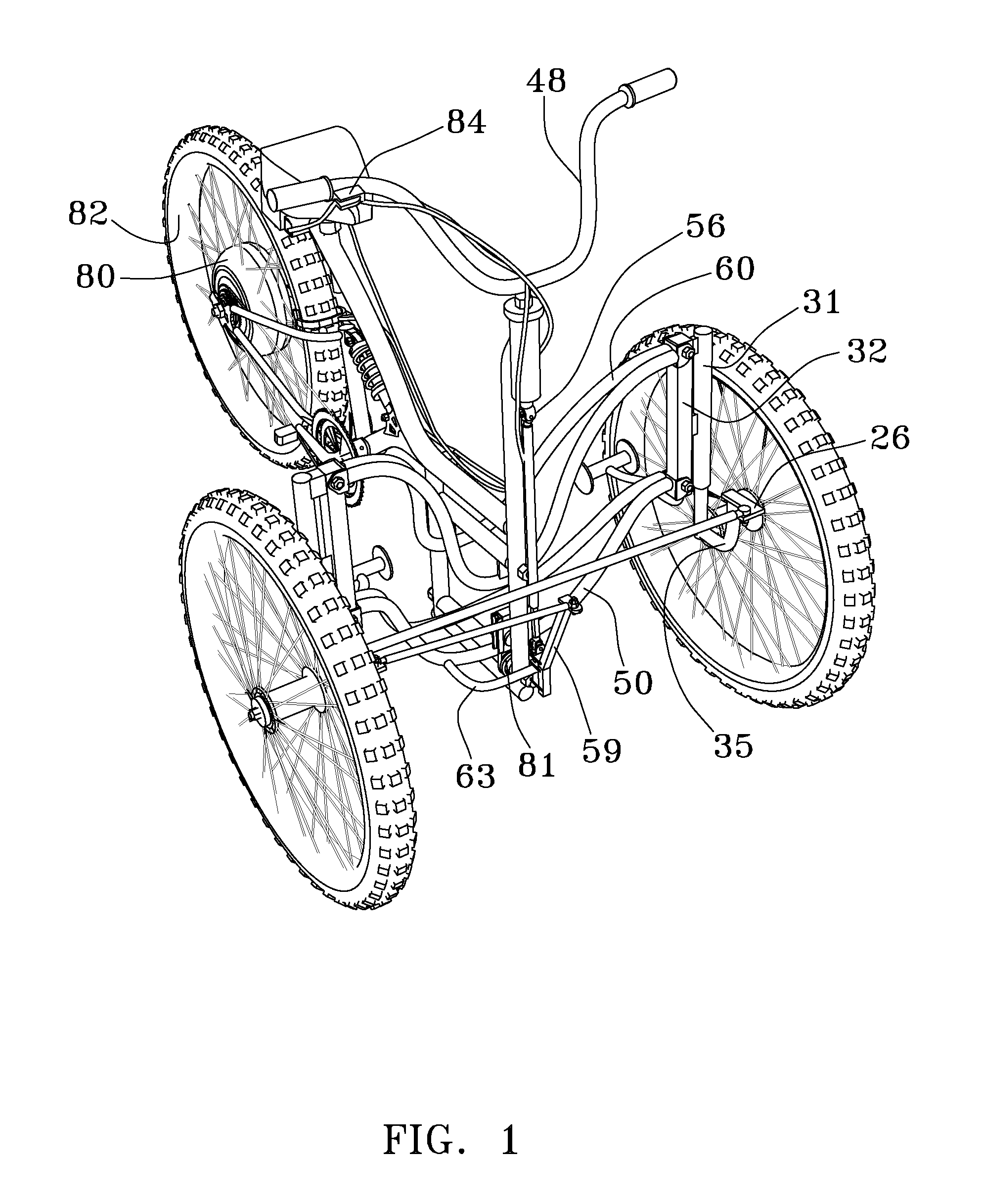 Vehicle with improved integrated steering and suspension system