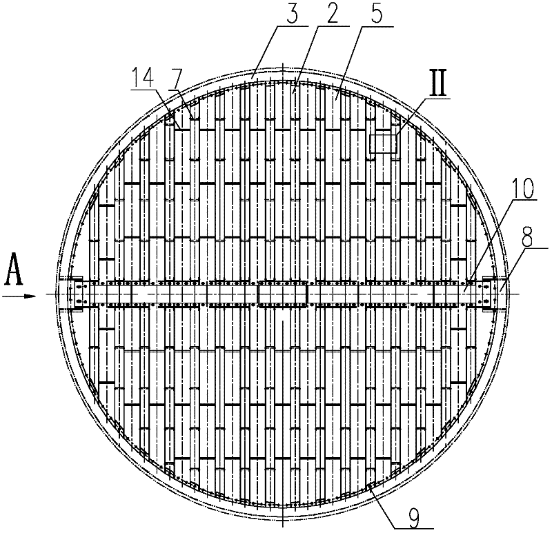 Dual-layer collective liquid distributor with lateral line withdrawal function