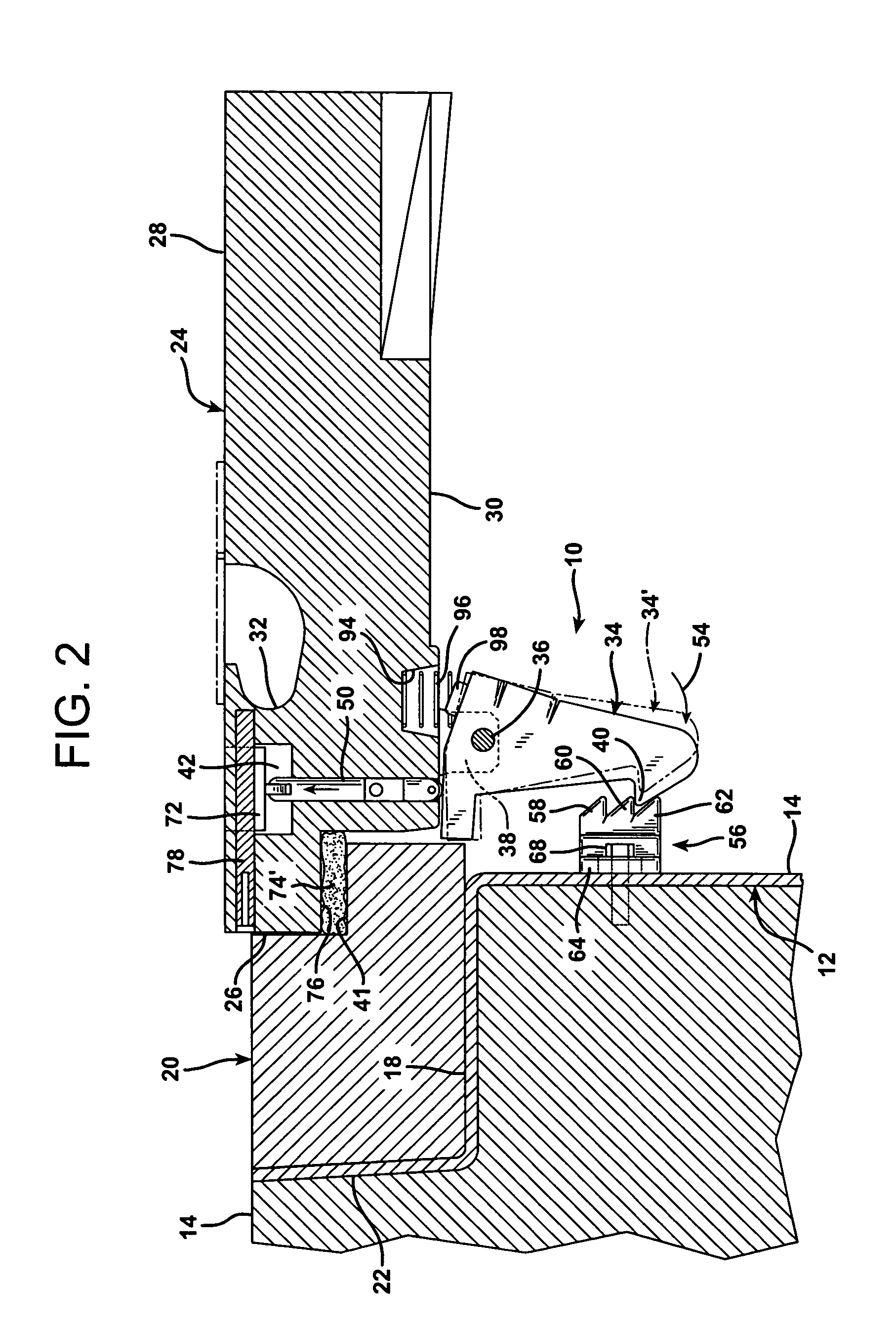 Multi-position aircraft servicing pit lid latch