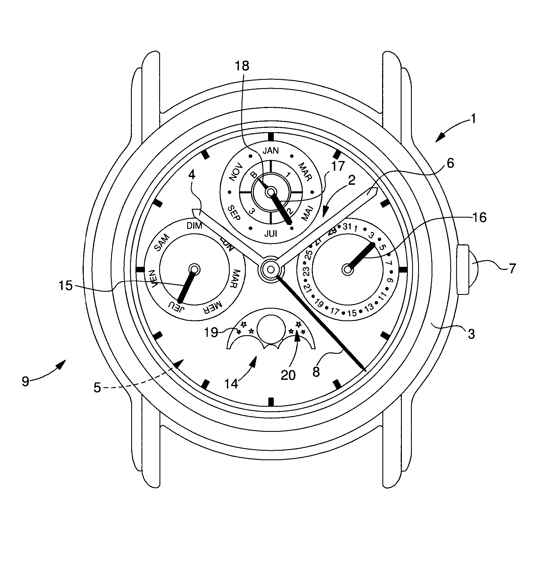 Quick correction device for a display system