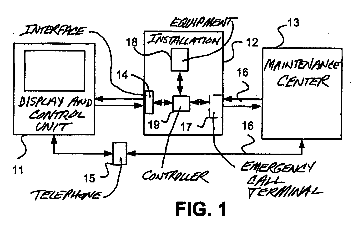 Method and device for maintenance of an elevator or escalator installation