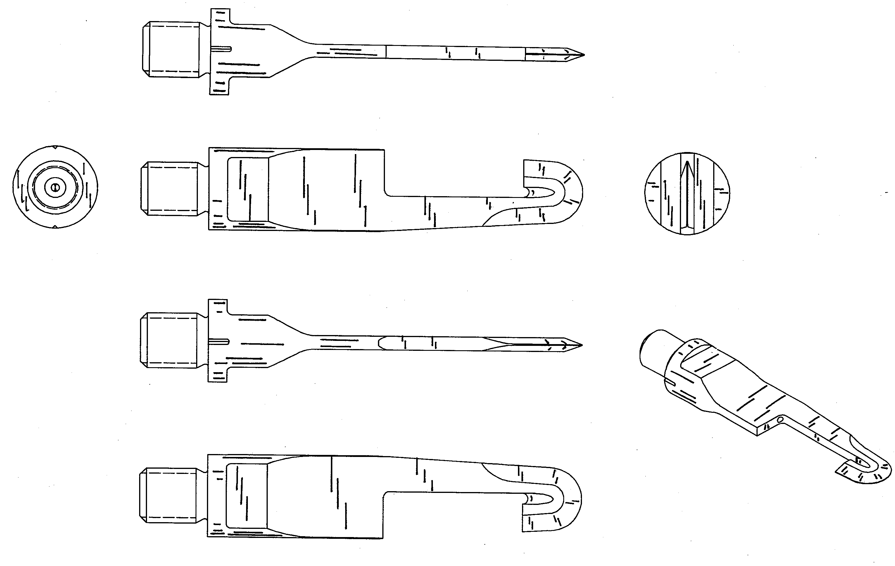 Hook shaped ultrasonic cutting blade