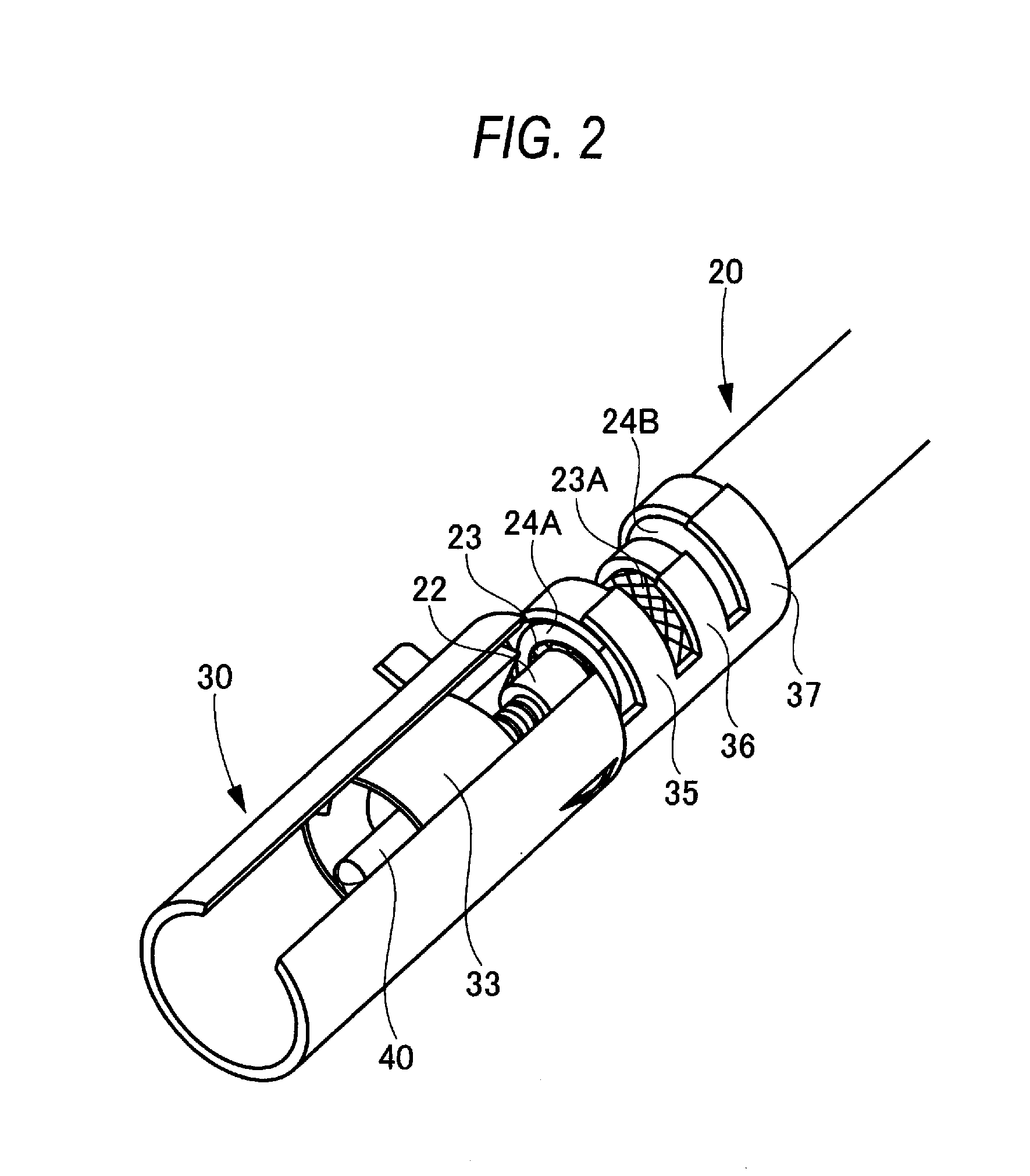 Terminal processing structure and terminal processing method of coaxial cable
