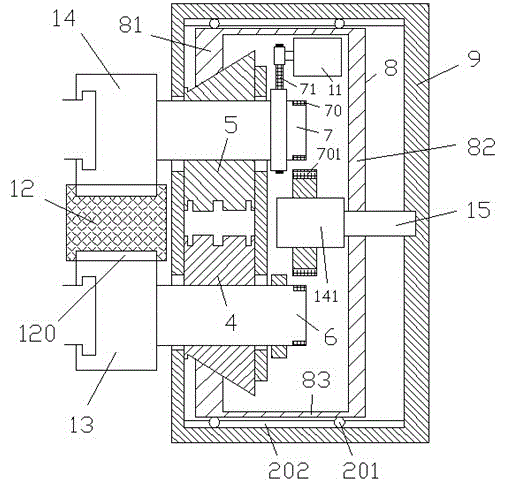 Installation component provided with roller groove and used for LED display device