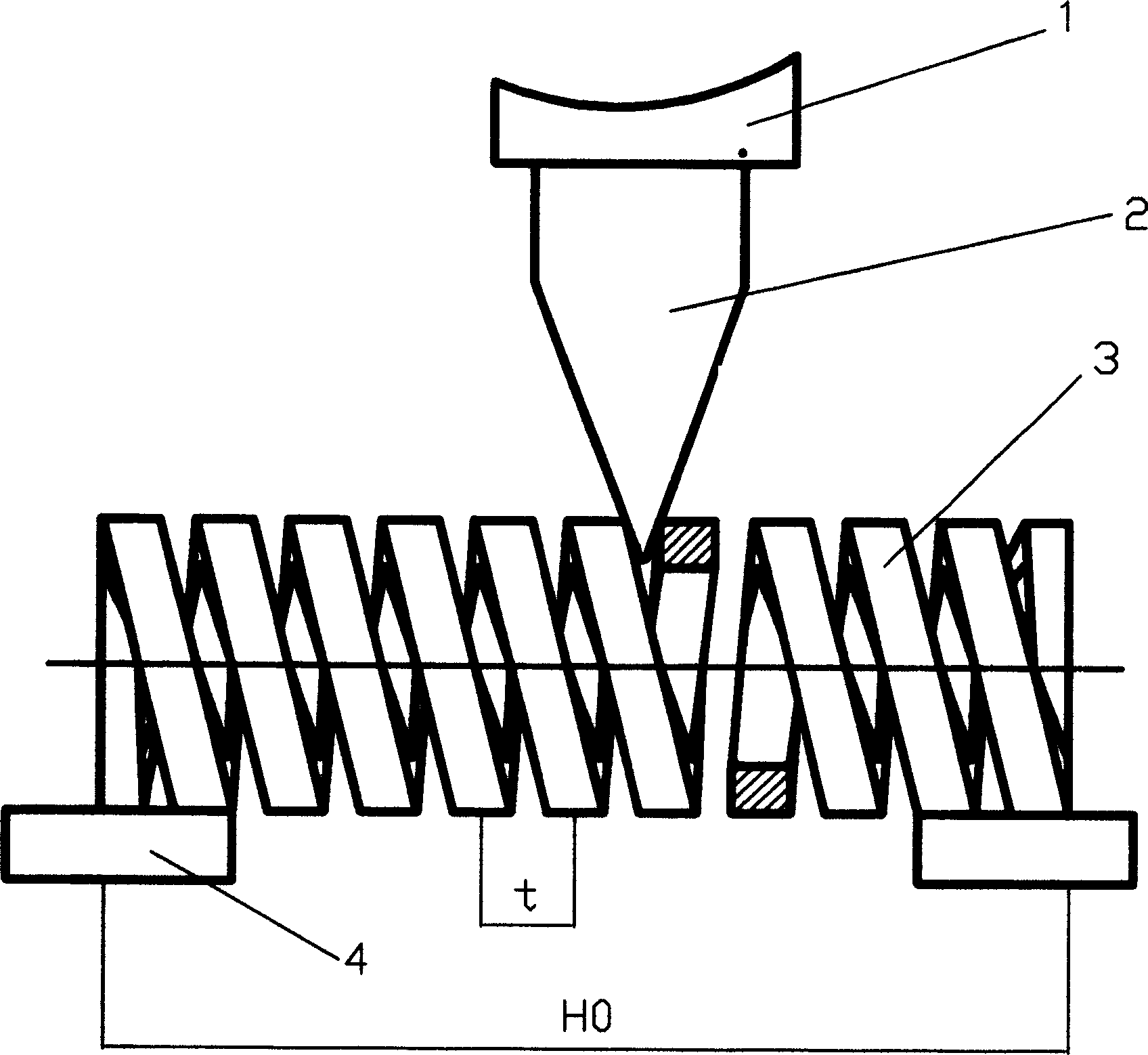 Repairing method for mechanical machine-lathed compression spring