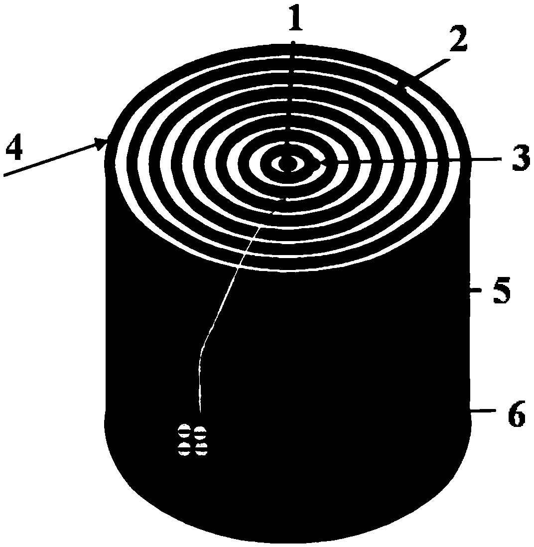 Large-area concentric-circles-shaped cylindrical double-surface silicon drift detector and design method thereof