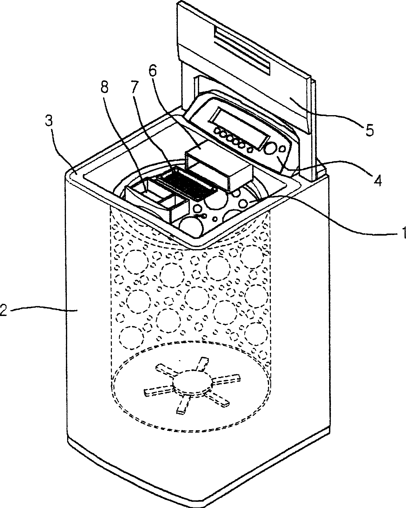 Detergent injection device for washing machine