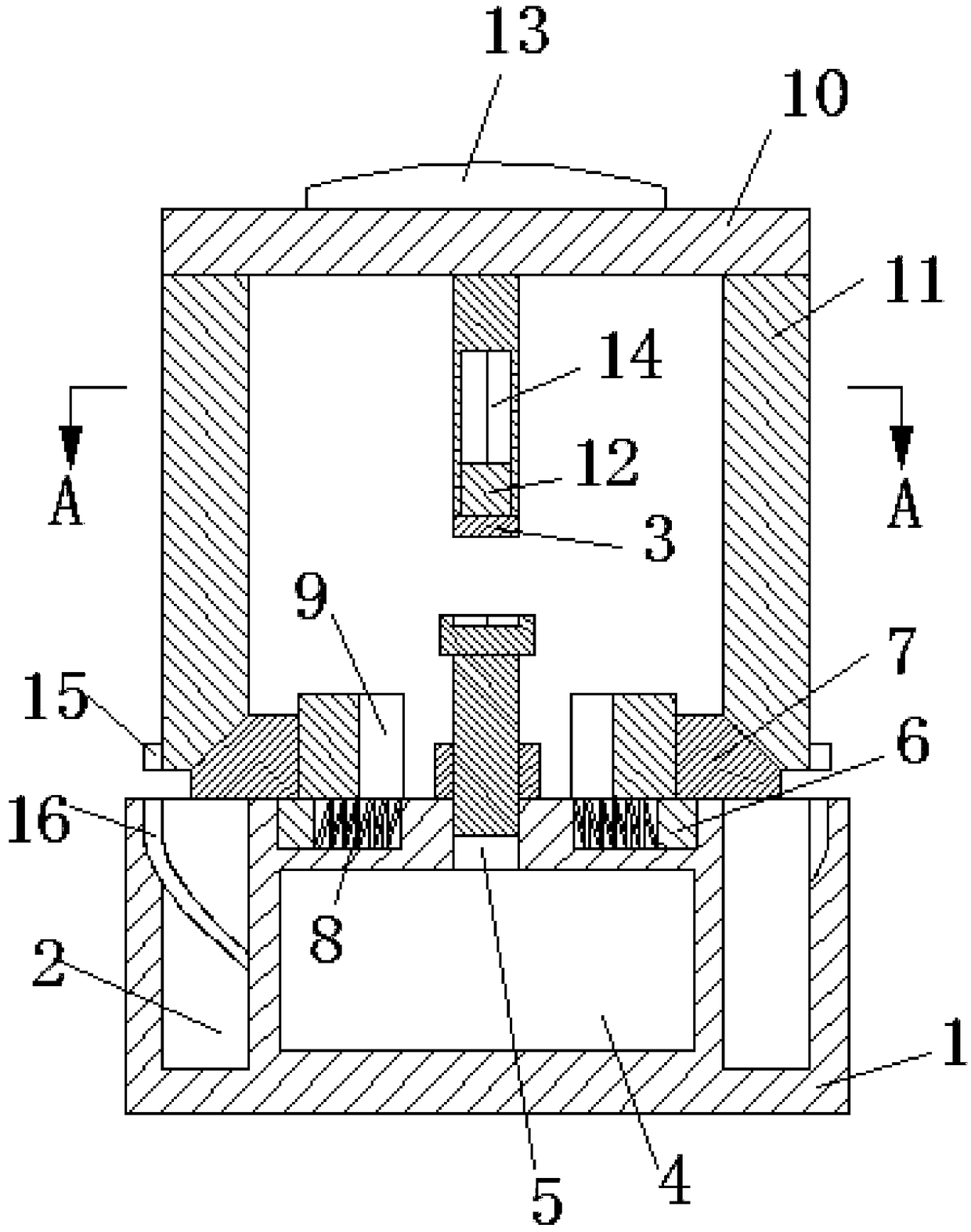 Discarded bolt and nut splitting device for building, and using method