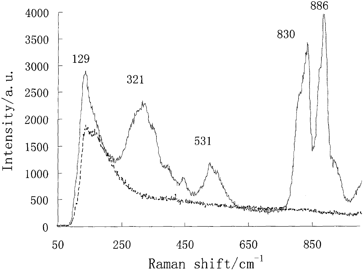 Raman spectrum method for rapidly testing moisture content in triethylene glycol