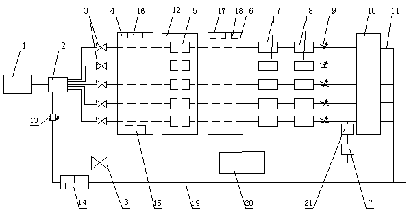 Performance detecting system for automobile tail gas purifier