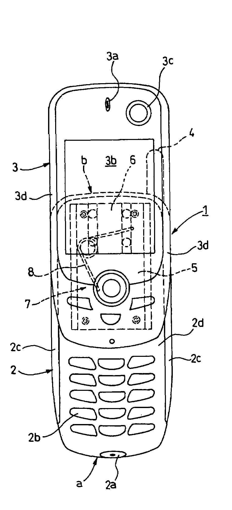 Slide mechanism of portable terminal device