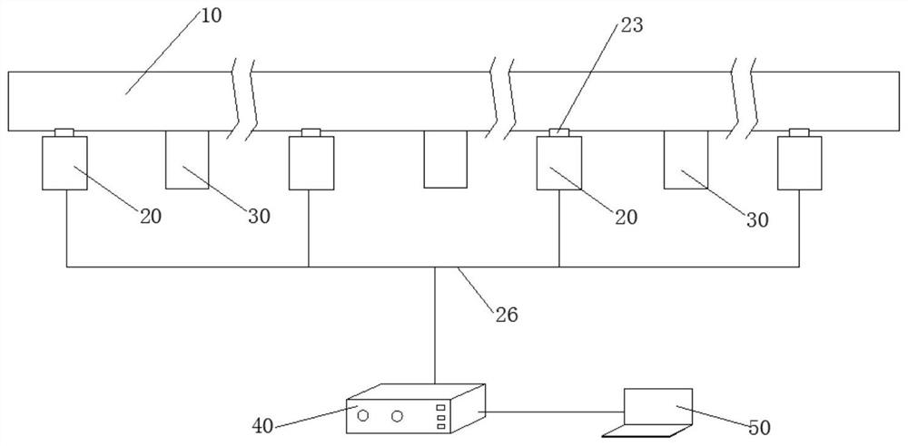 Power cable duct bank settlement monitoring system