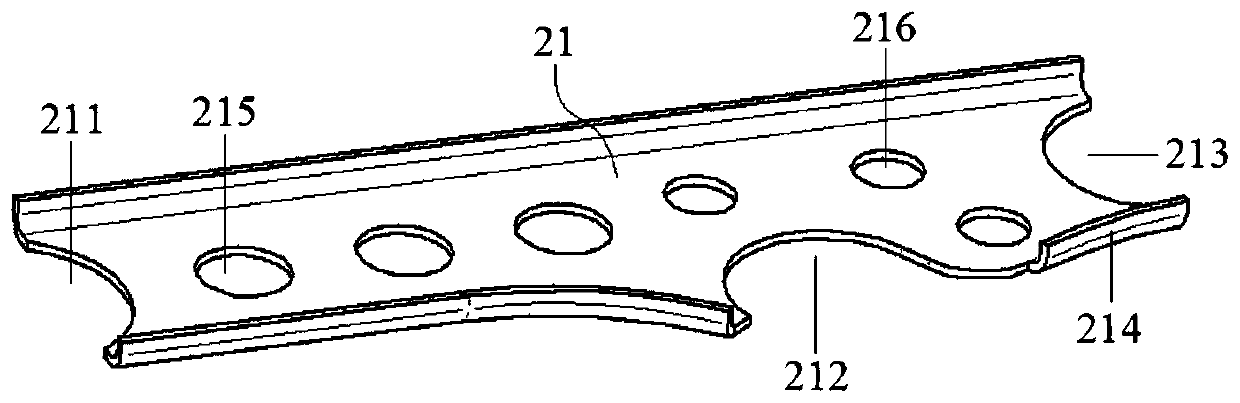 A steering rod swing arm