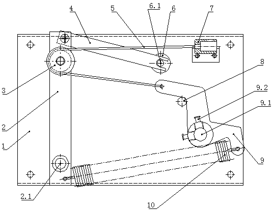 Long-distance actuating mechanism of fireproof valve