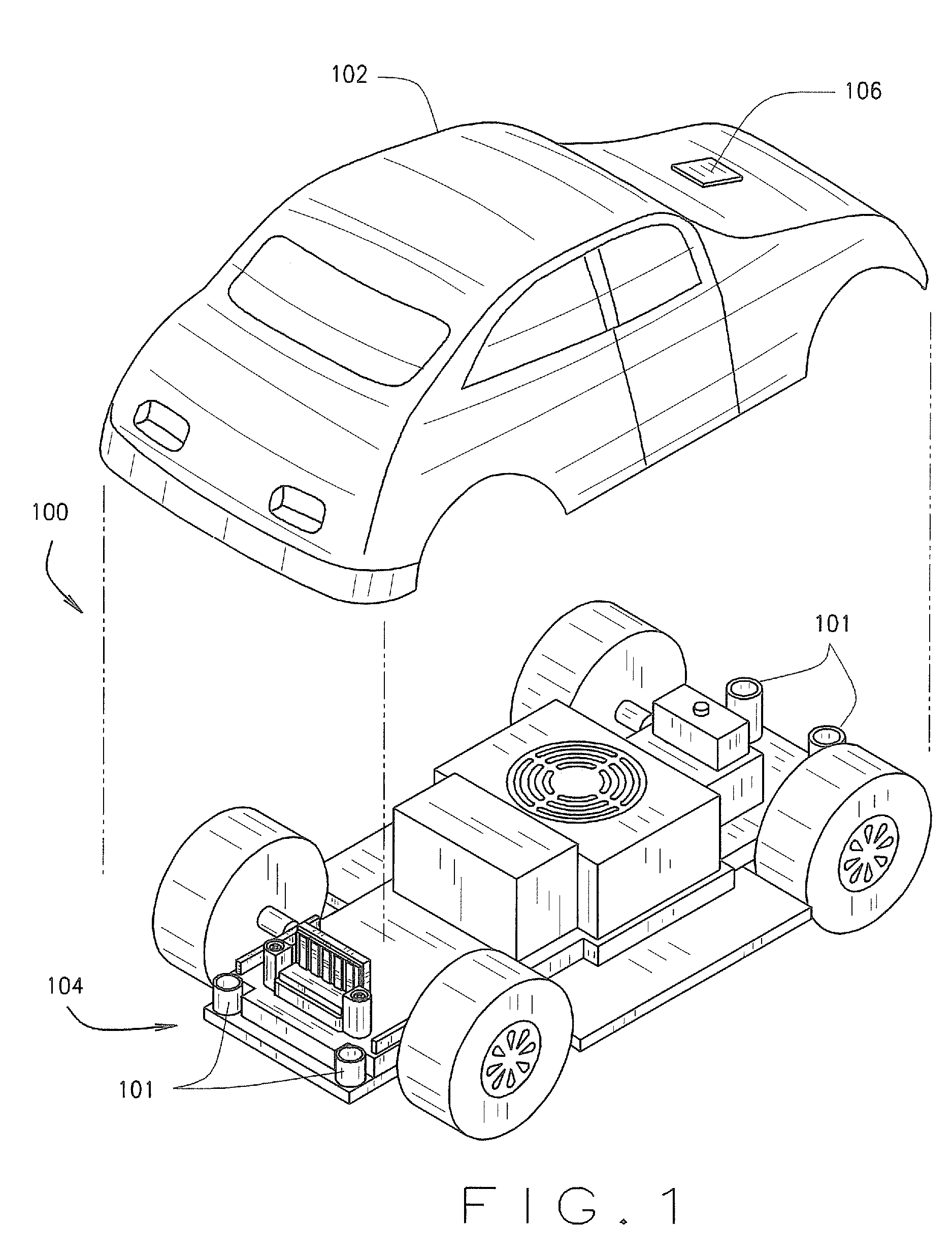 Modular toy vehicle
