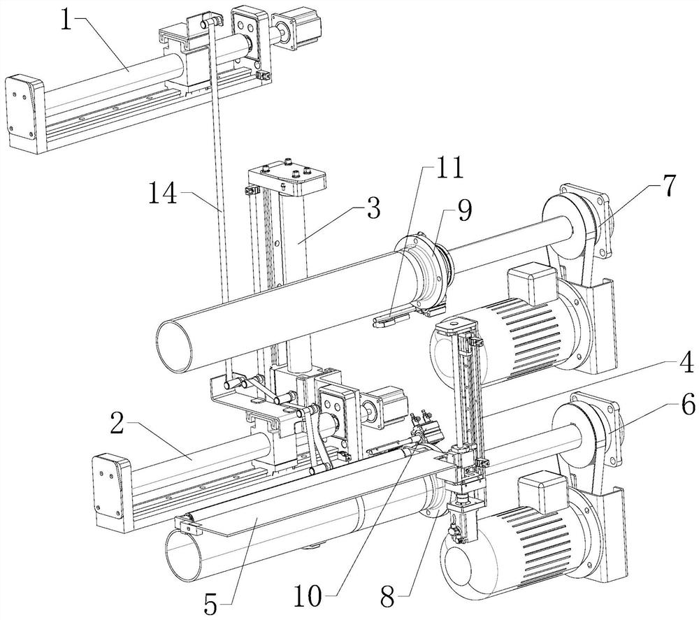 Winding machine capable of automatically changing rolls of protofilaments