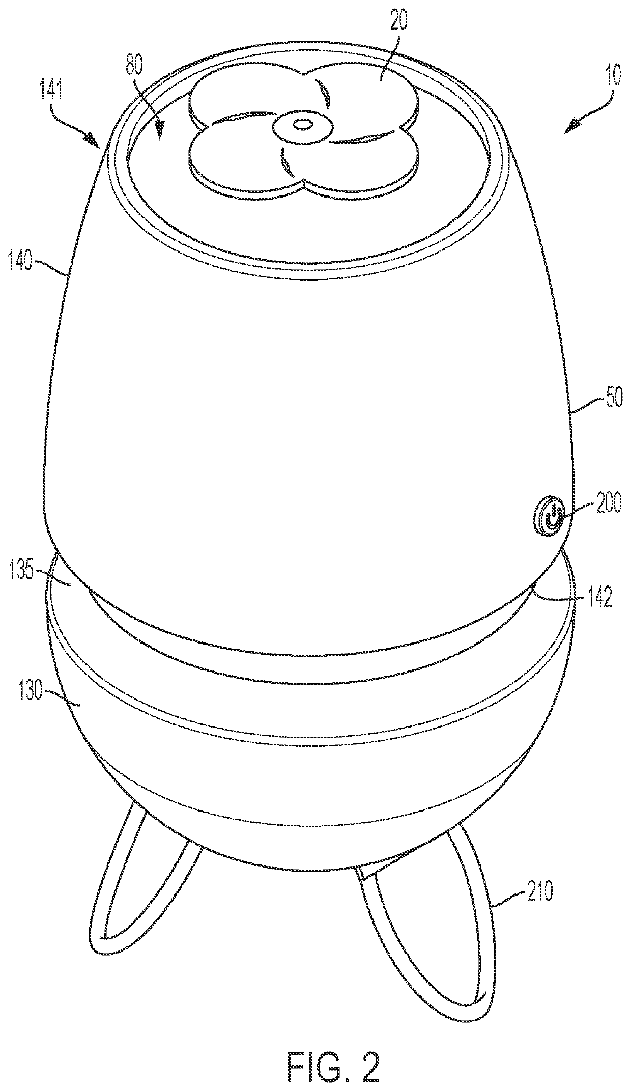 Rotatable form shadow casting device