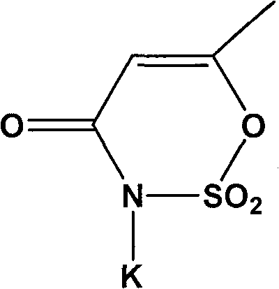 Synthesis process of acesulfame potassium