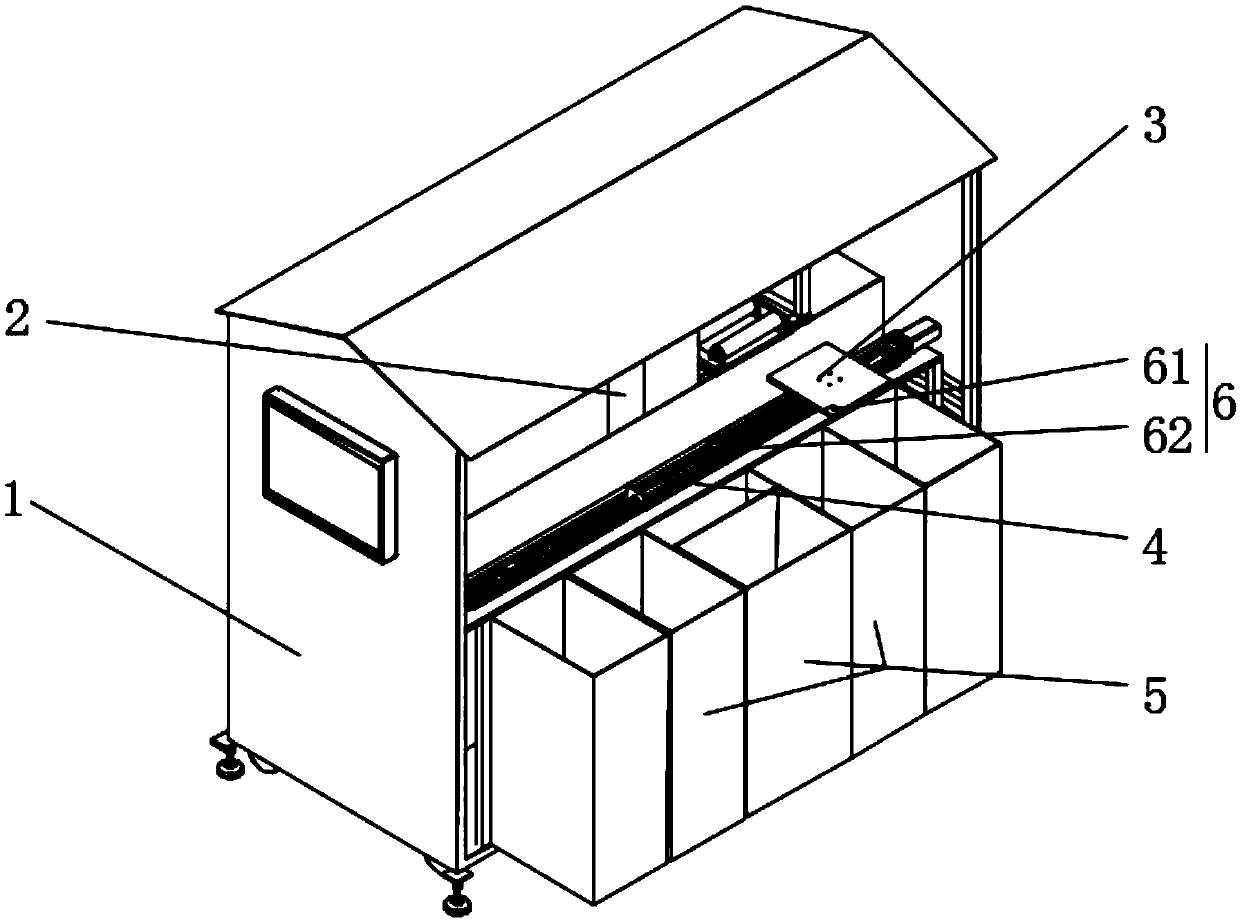 Integrated system for classified detection and delivery of domestic garbage