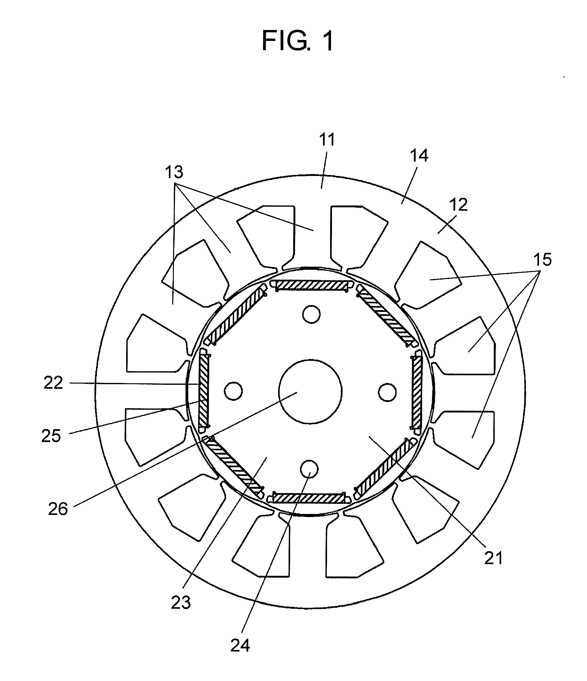 Permanent magnet buried type electric motor
