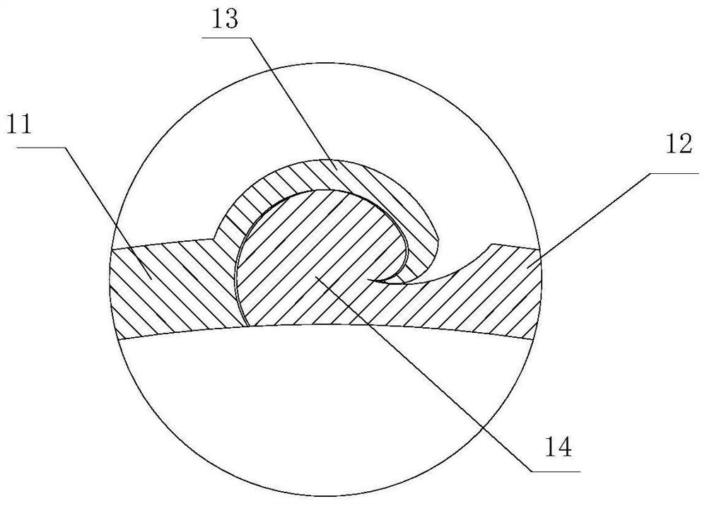 Protection device and method for damage and fracture of gas pipeline