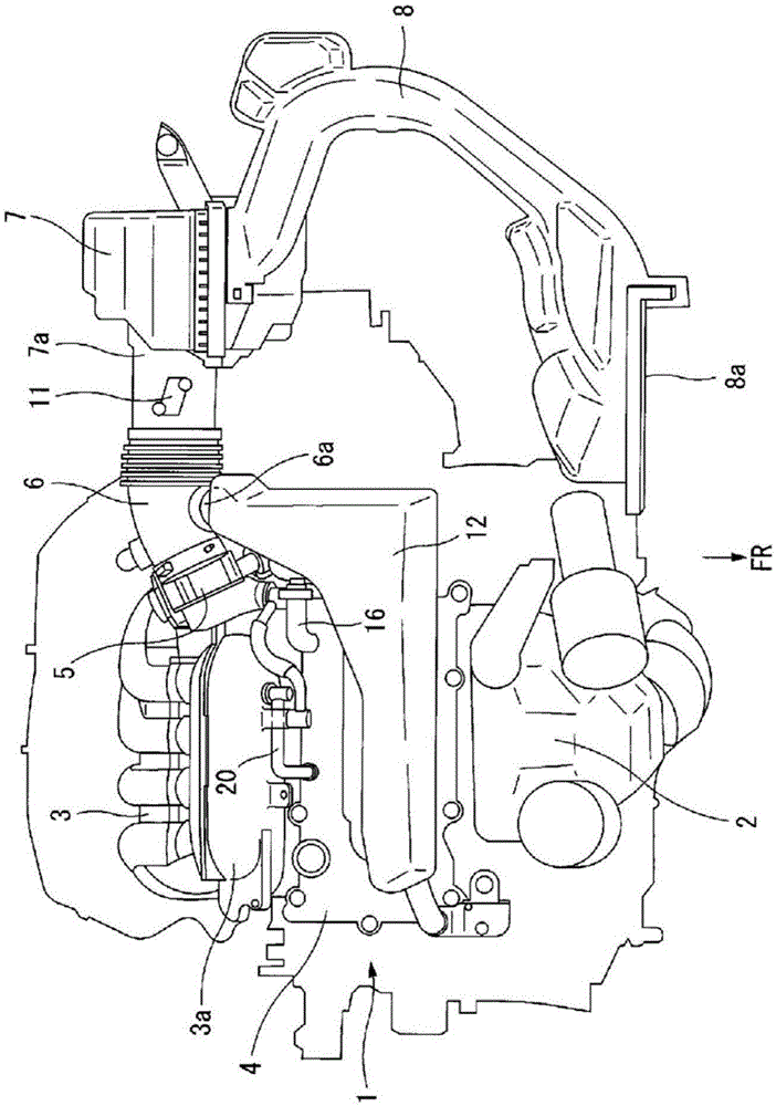 Blow-by gas treatment device for internal combustion engine