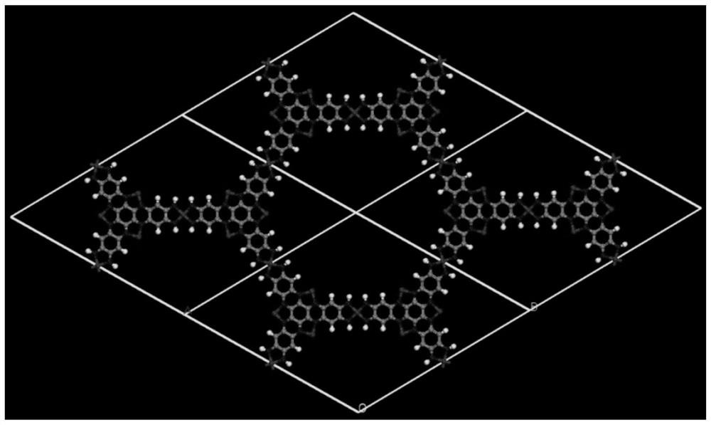 A kind of two-dimensional bimetallic site conductive metal organic framework material and preparation method thereof