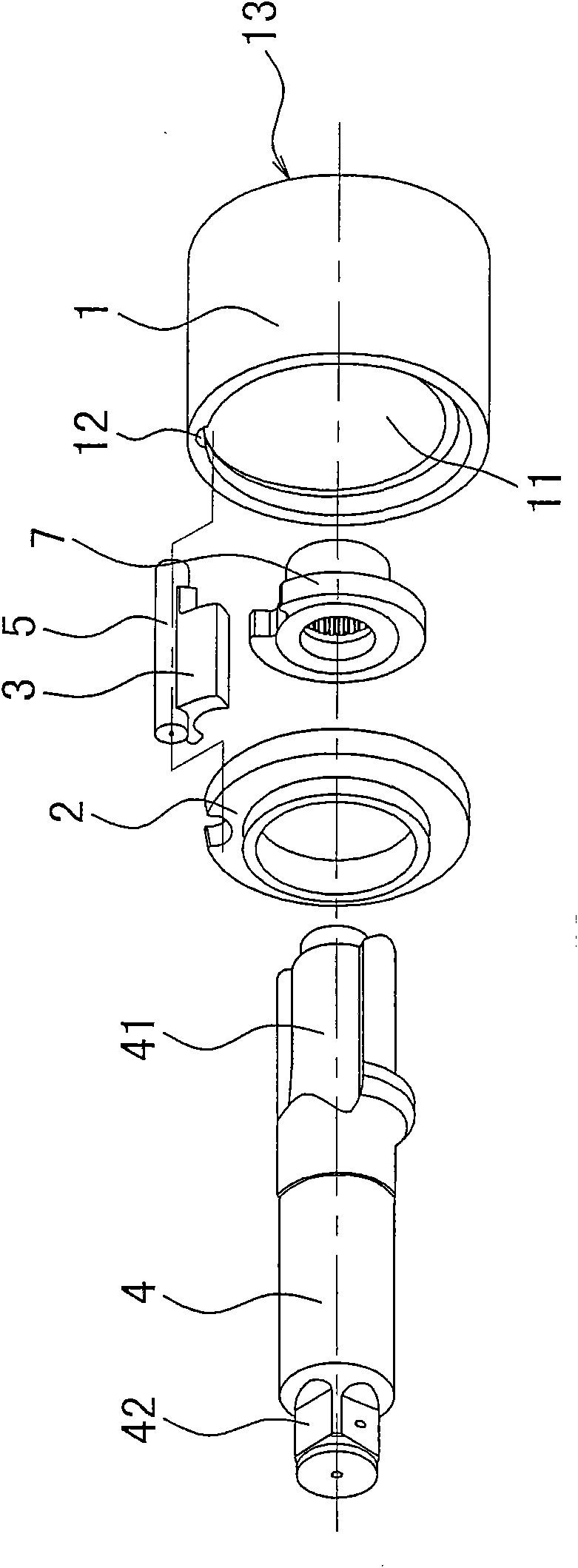 Method for processing impact cylinder of pneumatic tool