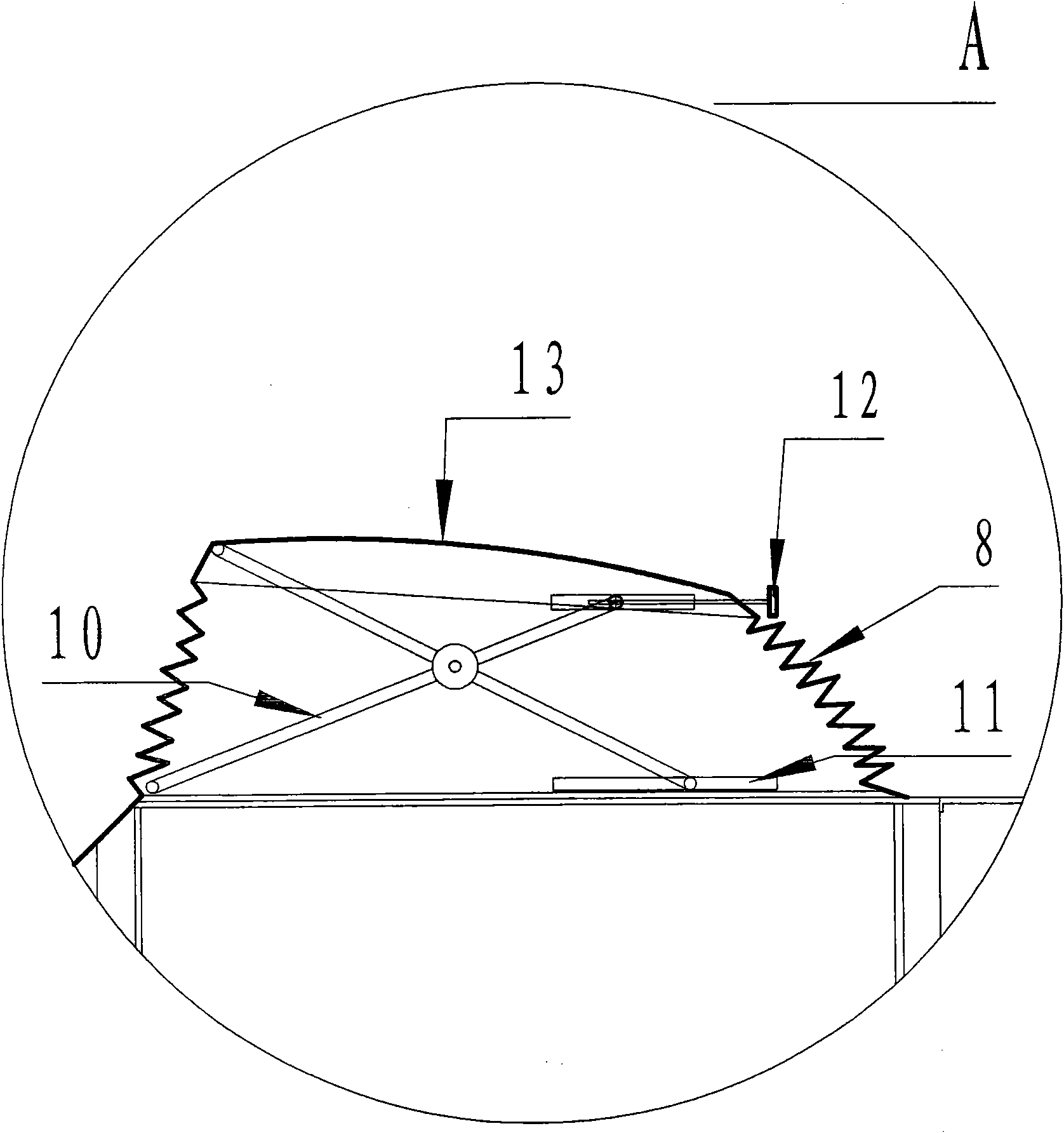 Body building exercise machine with top-opening outer cover and internal temperature adjustment device