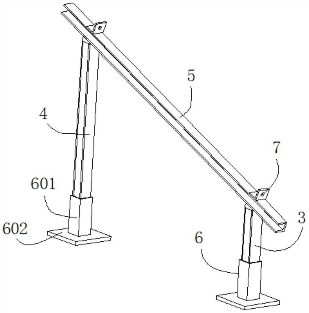 Photovoltaic bracket for photovoltaic power station, and mounting method thereof