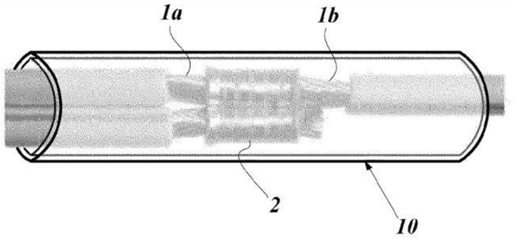 Heating device capable of differentially heating heat-shrinkable tube