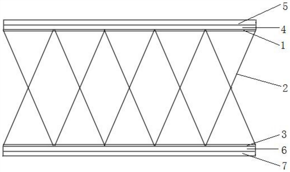 TPU reinforced wiredrawing air cushion and production process thereof