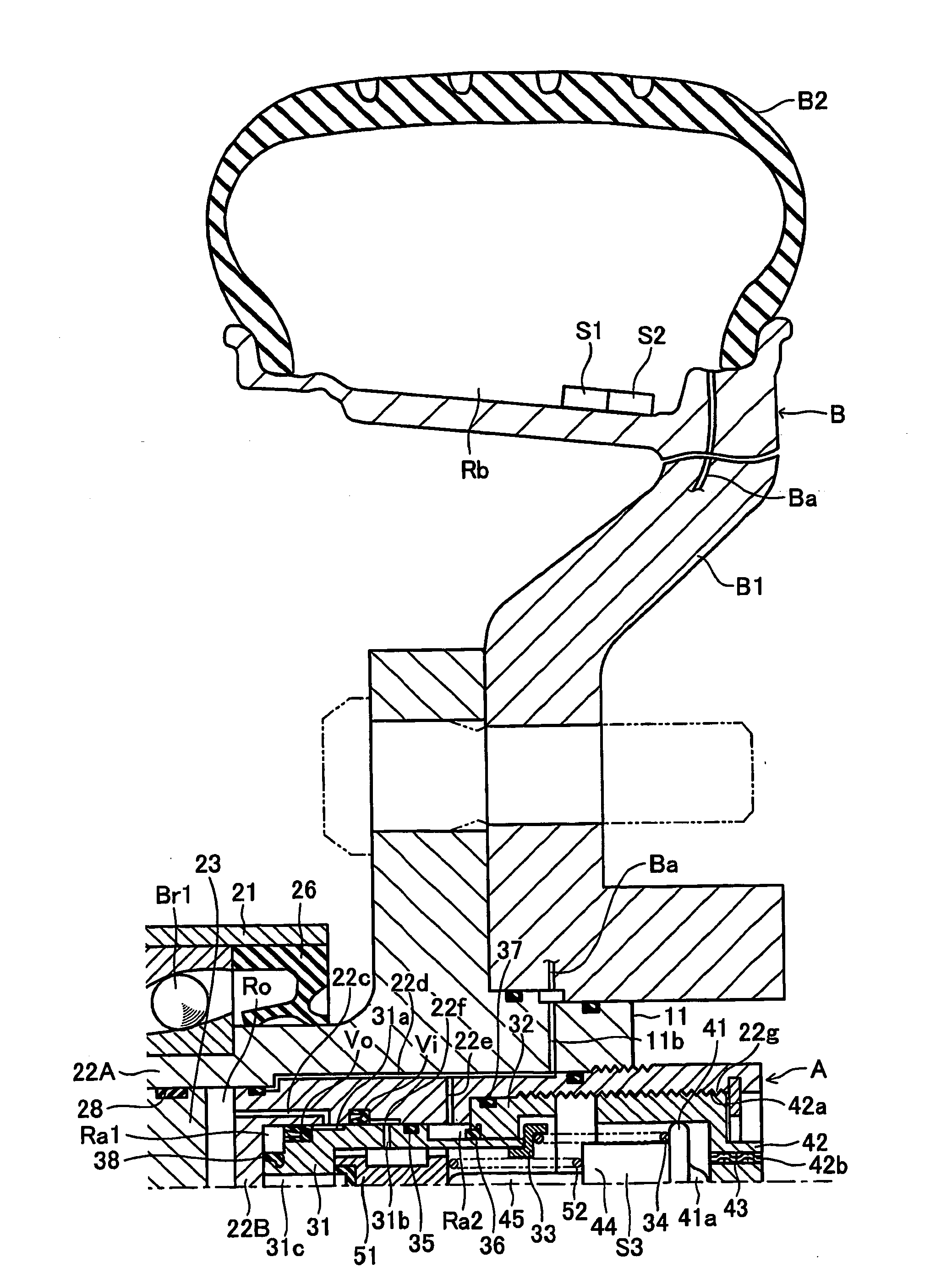 Tire risk judging device of wheel assembly for vehicle