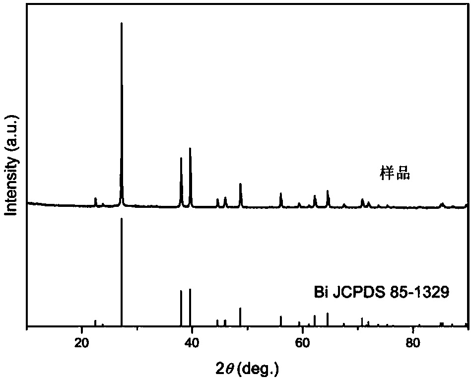 Bismuth nanosheets, and preparation method and application thereof